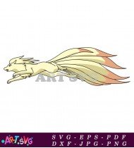 Pokemon Ninetales Nine Tailed Fox Monster SVG