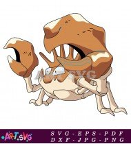 Orange And Brown Pokemon With Claws SVG