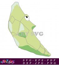 Light Green Pokemon Shaped Like A Shell SVG