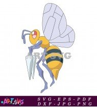 Pokemon Beedrill Bug Poison Type Insect SVG