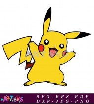 Pokemon Pikachu Cute Electric Yellow Creature SVG 2