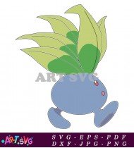 Blue Water Type Pokemon With Green Fins SVG