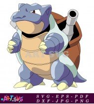 Pokemon Blastoise Water Pokémon Cartoon Illustration SVG