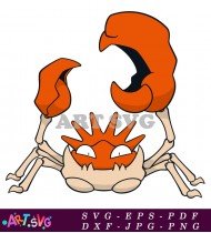 Pokemon Orange Crab Cartoon Character Design SVG