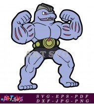 Machamp Pokemon Character Fighting Design SVG