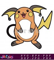 Jolteon Pokemon Character Eevee Electric Design SVG