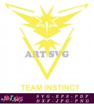 Team Instinct Pokemon Logo Symbol Illustration SVG