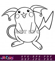 Pokemon Gastly Illustration Cute Character Cartoon SVG