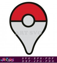 Pokeball Symbol Illustration Graphic Design SVG 1