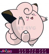 Pink Pokemon Character Illustration SVG 1