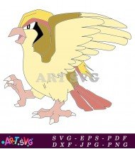 Cartoon Illustration Of Pokemon Pidgey SVG