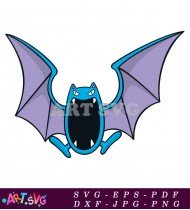 Pokemon Zubat Illustration Clipart Image SVG 2