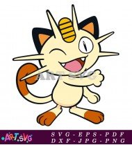 Pokemon Persian Illustration Clipart Image SVG