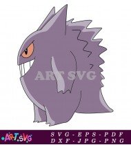 Pokemon Gengar Illustration Clipart Image SVG 6