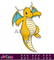 Dragonair Pokemon Cartoon Illustration Character Design SVG