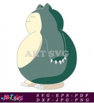 Cute Cartoon Pokemon Slowpoke With Big Head SVG