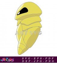 Yellow Pokemon Omanyte With Large Shell SVG