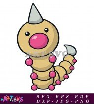 Beige Pokemon Cartoon Illustration Design White Background SVG