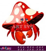 Pokemon With Red Crab And Mushroom SVG