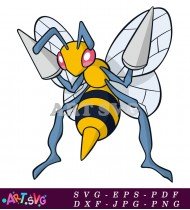 Pokemon With Yellow Body And Stinger SVG