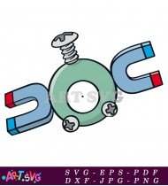 Pokemon Magnemite Electric Steel Evolution SVG