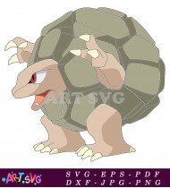 Pokemon Turtle Shell Monster With Sharp Claws SVG