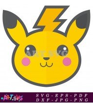 Pokemon Raichu With Lightning Bolt SVG 1