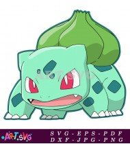 Bulbasaur Pokemon Cartoon Character Illustration Image SVG 2