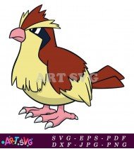 Pidgeotto Pokemon Cartoon Character Illustration Image SVG