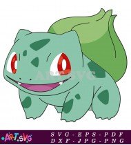 Venusaur Pokemon Cartoon Character Illustration Image SVG 1