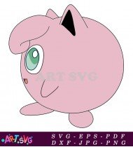 Pink Cartoon Pokemon With Big Eyes SVG 1