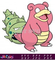 Pokemon Slowbro With Shell On Back SVG