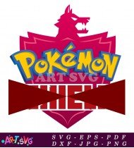 Pokemon Sword and Shield Logo Vector Image SVG