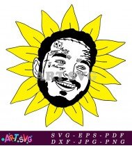 Post Malone Tattoo Design Sunflower Always SVG