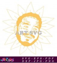 Lil Peep Sunflower Yellow Illustration Vector SVG 1