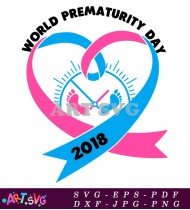 World Premature Baby Awareness Month Vector Art SVG