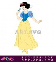 Snow White Disney Princess Cartoon Illustration SVG 2