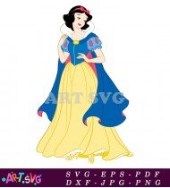 Snow White Disney Princess Cartoon Illustration SVG 3