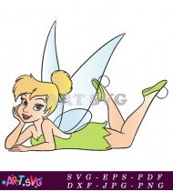 Tinkerbell Disney Cartoon Fairy Princess Character Illustration SVG