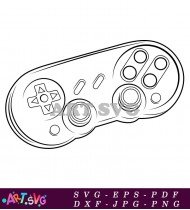 Video Game Console Controller Design SVG