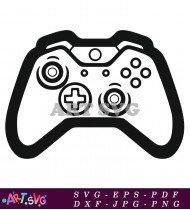 Gaming Console Controller Simple Flat Illustration SVG