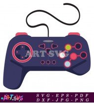 Wireless Gaming Controller Realistic Detailed SVG