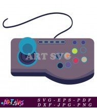 Retro Console Controller Vector Design Simple SVG