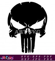 Classic Punisher Skull Decal Sticker for Car SVG