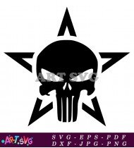 Punisher Skull Logo Vector Illustration for Car SVG