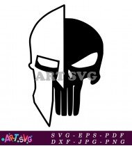 Spartan Punisher Skull Car Decal SVG