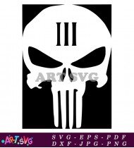 Punisher Skull III Car Decal Graphic SVG