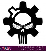 Skull Gear Design Illustration Graphic Design SVG