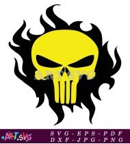 Fire Skull Design Illustration Graphic Design SVG