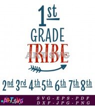 1st Grade Tribe Svg Design Printable SVG